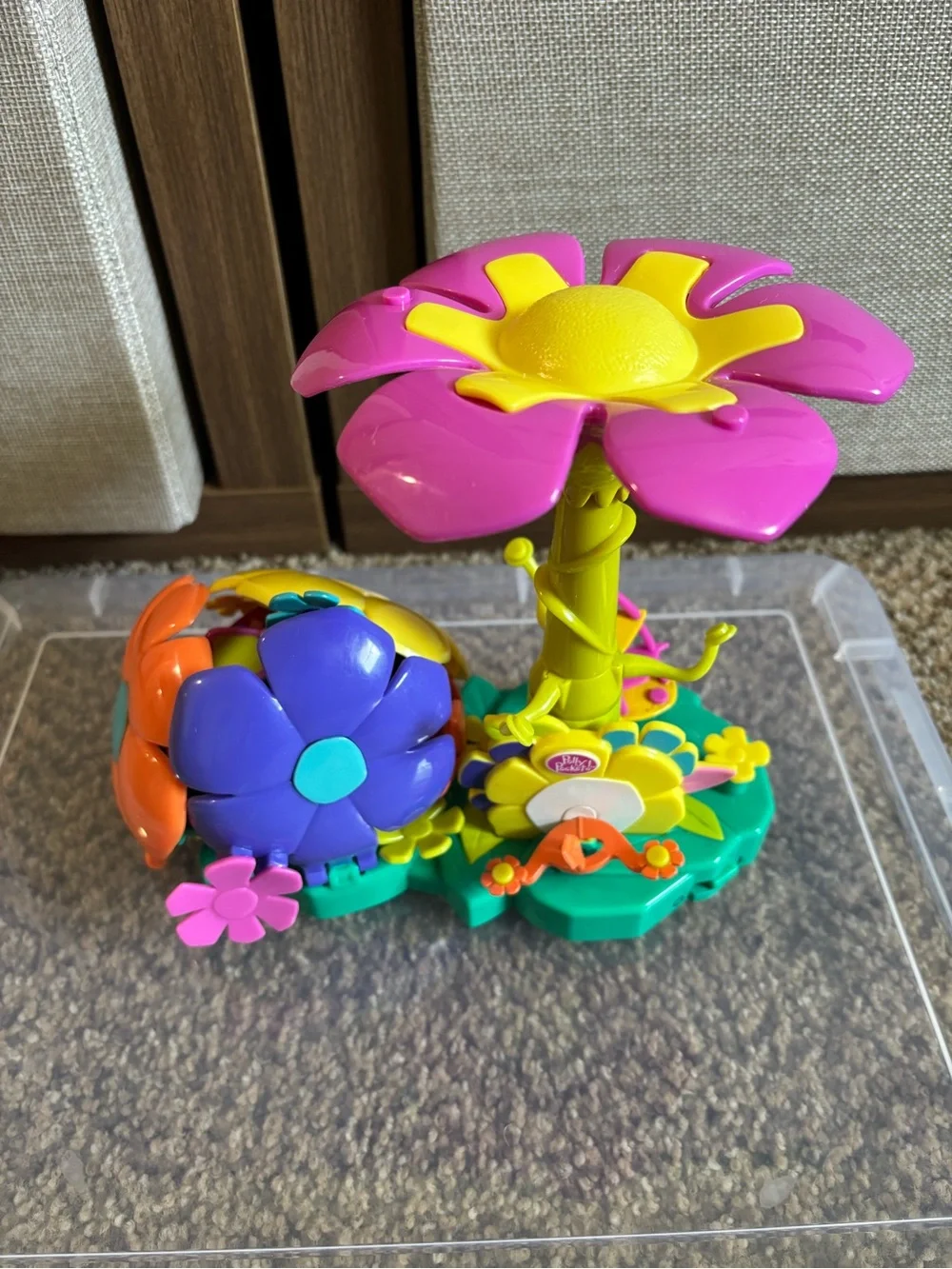 Vintage 2001 Polly Pocket Flower Fairies Flying School Play-set Damaged Incomple